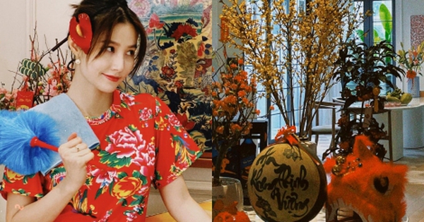 View - Diễm My 9X lần đầu hé lộ ngóc ngách ngập sắc Xuân bên trong ngôi biệt thự bề thế do mẹ chồng tặng làm quà cưới