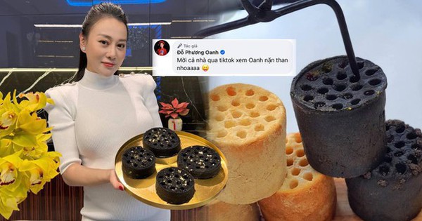 View - Phương Oanh gây bất ngờ với món bánh lạ: netizen tưởng cục than hóa ra là món “hot” nhất mạng xã hội