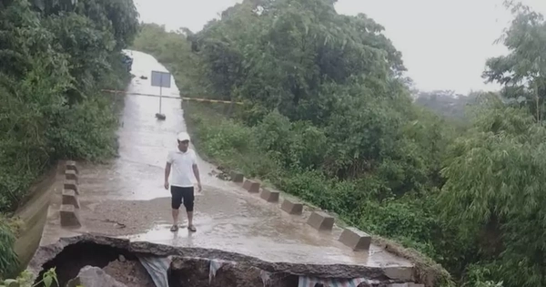 Sập cống liên hợp ở La Lay, nhiều hộ dân bị cô lập