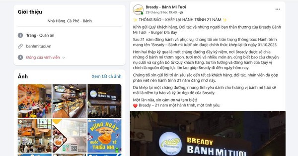 Một thương hiệu bánh mì 21 năm ở TP HCM đóng cửa