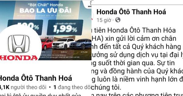 Honda Ôtô Thanh Hóa lên tiếng vụ lùm xùm báo giá lan truyền trên mạng xã hội