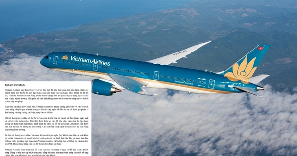 Vietnam Airlines gặp sự cố bảo mật dữ liệu, email khẩn yêu cầu khách hàng làm ngay việc này!