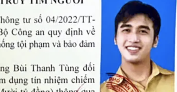 Công an truy tìm Diệp Văn Vĩnh 31 tuổi