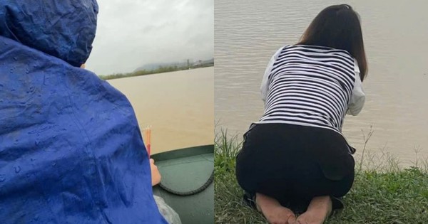 Hình ảnh thắt lòng nhất trong vụ bố nghi ôm 2 con nhảy cầu ở Nghệ An