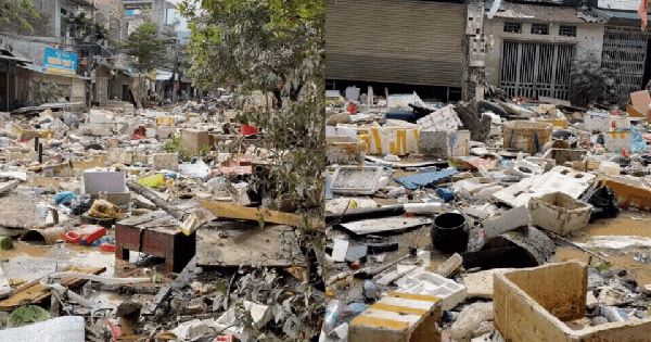 Phát khóc trước cảnh tượng "không biết phải bắt đầu từ đâu" sau trận lũ lụt kinh hoàng tại Tuyên Quang