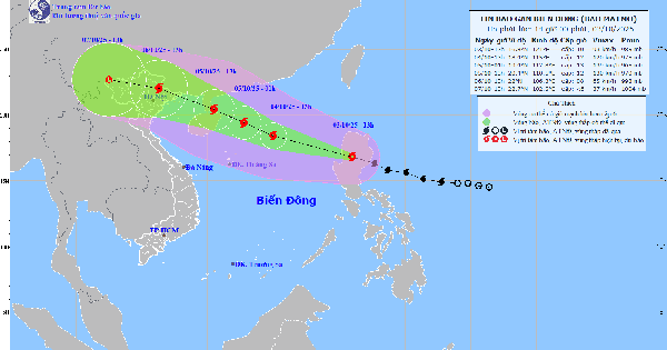 Tối nay, bão Matmo vào Biển Đông