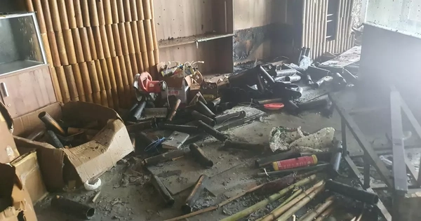 Cận cảnh tài sản bên trong showroom yến sào bị hỏa hoạn thiêu rụi