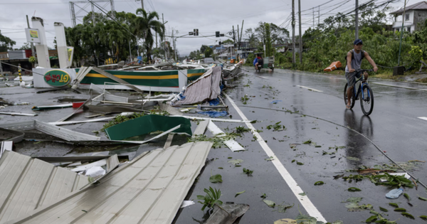 Philippines tan hoang sau khi bão Fung-Wong càn quét trong đêm