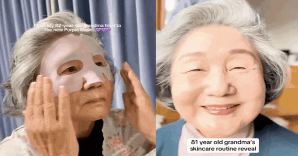 Cụ bà 82 tuổi hàng ngày vẫn đắp mặt nạ giấy mỗi tối, dưỡng ẩm với HA, trị nám với vitamin C