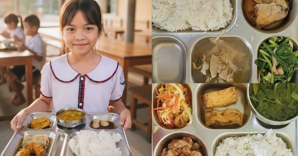 Giữa thời "bão giá", suất ăn bán trú của ngôi trường này từ 13 rồi lên... 14 nghìn đồng: Thịt cá rau tươi rói, đủ cả!