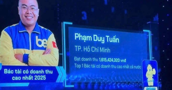 There's a stir about a photo of a driver with revenue of 1.6 billion VND, what does Be say?