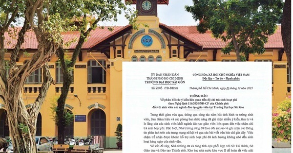 1.000 sinh viên bị nợ hàng chục tỷ đồng tiền sinh hoạt phí: Đại học Sài Gòn lên tiếng, "mong thông cảm"