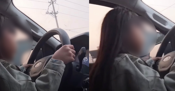 Xôn xao clip nghi bé gái cầm lái xe ô tô, bố ngồi cổ vũ: "Lái ghê thật đấy, nét quá đi"