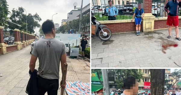 Bắt đối tượng có biểu hiện "ngáo đá", cầm gậy gỗ vụt người đi đường ở Hà Nội