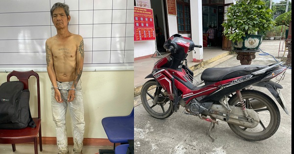 Bắt đối tượng trộm xe máy trước vườn ổi