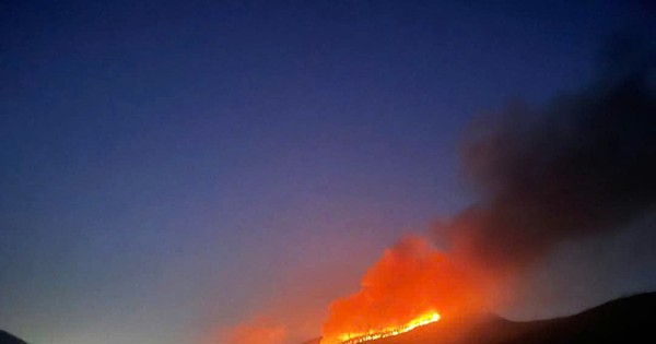 Cháy gần 3ha rừng ở huyện Tam Đảo, Vĩnh Phúc