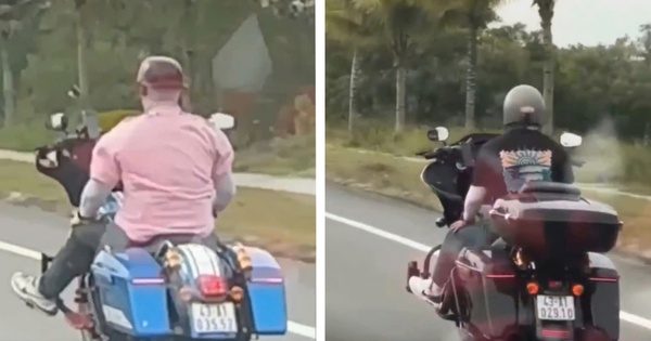 Công an làm việc với 2 người Hàn Quốc thả 2 tay khi chạy mô tô phân khối lớn ở Quảng Nam