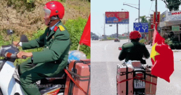 Bắt gặp hình ảnh bác cựu chiến binh đang trên hành trình từ miền Bắc vào miền Nam xem diễu binh: U80 nhưng tự chạy xe máy để ngắm vẻ đẹp của hòa bình