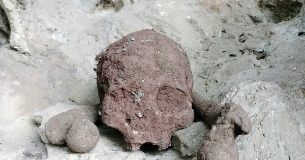 Phát hiện nhiều bộ xương, hộp sọ nghi của người trong hang đá ở Nghệ An