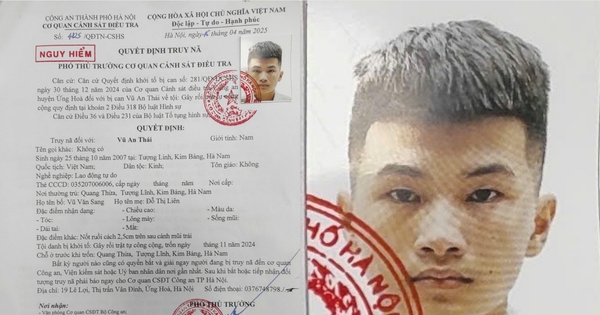 Công an Hà Nội truy nã Vũ An Thái