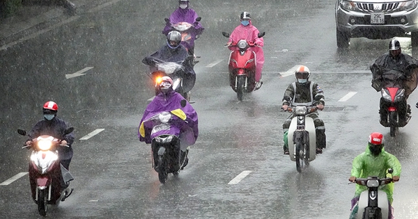 Miền Bắc sắp có mưa to