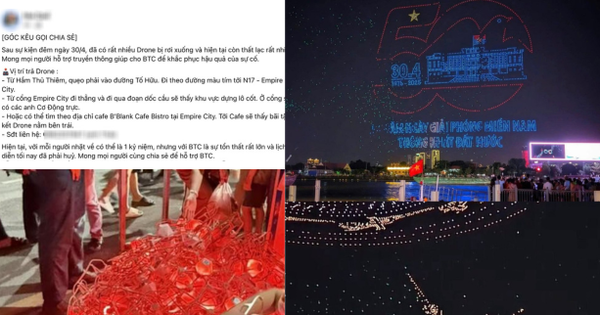 Sự cố màn trình diễn 10.500 drone: Cộng đồng mạng đồng loạt kêu gọi những ai nhặt được drone hãy trả lại, BTC xác nhận 1 điều