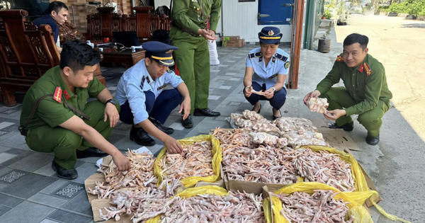 Phát hiện gần 500kg chân gà, đuôi lợn không rõ nguồn gốc trong kho của công ty thực phẩm sạch