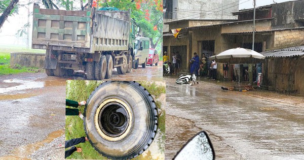 Ô tô đang chạy bất ngờ văng lốp, người đàn ông bên đường tử vong