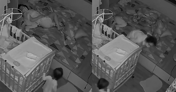 Bé gái 1 tuổi đi tìm mẹ giữa đêm, clip ghi lại cảnh tượng không thể ngờ sau đó khiến hàng triệu người nghẹn lại