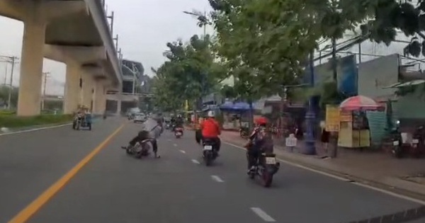 Đã xác định được thanh niên đạp xe máy ở TP Thủ Đức