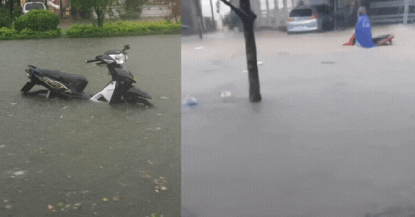 Ảnh, clip: Một tỉnh phía Bắc đang ngập cục bộ sau cơn mưa lớn, người dân không kịp trở tay