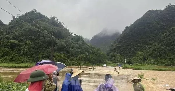 Mưa lũ ở Lạng Sơn làm 2 người bị thương, 110 ngôi nhà hư hỏng