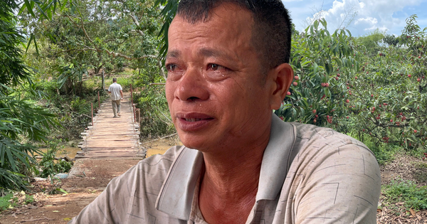 Xót xa vụ hai mẹ con đi bán vải ở Bắc Giang bị nước lũ cuốn trôi: Người đàn ông khóc nghẹn bên di ảnh vợ