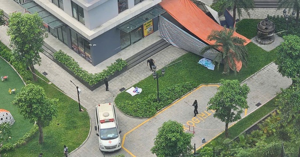 Hà Nội: Nam thanh niên rơi từ tầng 39 chung cư cao cấp xuống đất tử vong, bố cùng em trai thất thần đau đớn