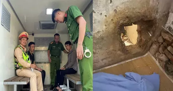 Đã bắt được 2 phạm nhân khoét tường vượt ngục khỏi trại giam ở Hà Nội