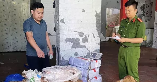 Cảnh sát phát hiện gần 9 tấn thịt đông lạnh không rõ nguồn gốc ở Ninh Bình