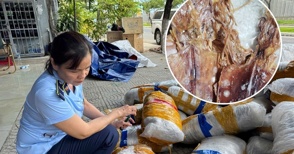 Rùng mình phát hiện 700kg mực khô hư hỏng, bốc mùi chất đống trên vỉa hè Đà Nẵng