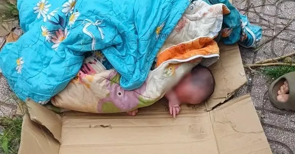 Bé gái sơ sinh bị bỏ rơi trong thùng giấy ven đường