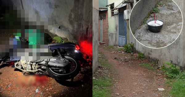 Hiện trường tang thương vụ tài xế xe ôm bị thanh niên 18 tuổi sát hại: Vệt máu loang lổ, bát hương lập vội bên hẻm nhỏ