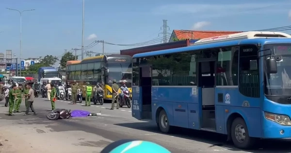 Hiện trường vụ tai nạn xe buýt ở TPHCM tông nữ sinh tử vong