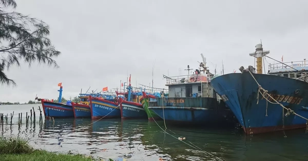 Huế yêu cầu kêu gọi tàu thuyền vào bờ tránh bão số 5 trước 19h tối nay