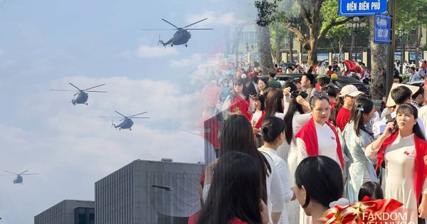 Ngày tổng hợp luyện lần 2: Máy bay diễu binh trên bầu trời, Quảng trường Ba Đình đông nghẹt người đổ về từ 4 giờ sáng