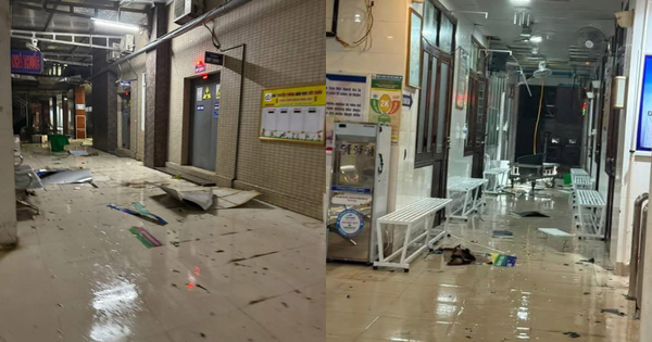 Hình ảnh tan hoang bên trong Bệnh viện Sản Nhi Nghệ An sau khi bão số 5 đi qua, thương quá miền Trung ơi!