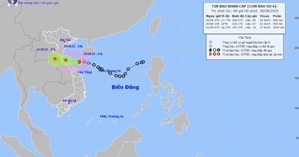 Tin bão khẩn cấp: Bão số 6 áp sát đất liền, cơ quan chức năng đưa ra cảnh báo