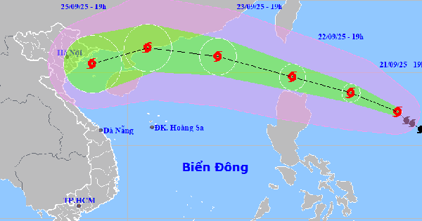 Bão Ragasa đã mạnh lên cấp 13, hướng về vịnh Bắc Bộ