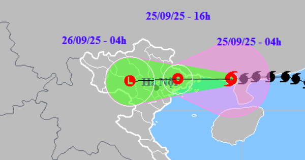 Bão số 9 Ragasa giật cấp 11 đang lao nhanh vào đất liền nước ta