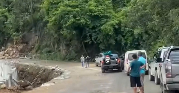 Đèo Đại Ninh sạt lở, xe xếp hàng dài trên tuyến Phan Thiết – Đà Lạt
