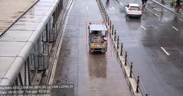 Thêm vị trí lắp camera AI ở Hà Nội, phát hiện loạt xe đi vào làn BRT
