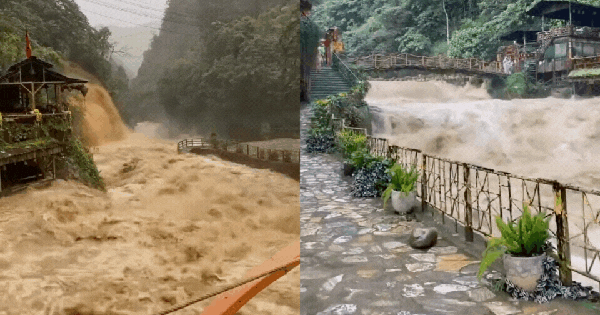 Không dám tin đây là bản Cát Cát: Lũ dữ cuồn cuộn "nuốt chửng" sự yên bình của ngôi làng đẹp nhất vùng Tây Bắc