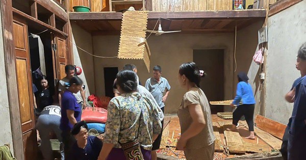 Đang ngồi ăn uống, sàn nhà bất ngờ sập xuống khiến 6 người bị thương